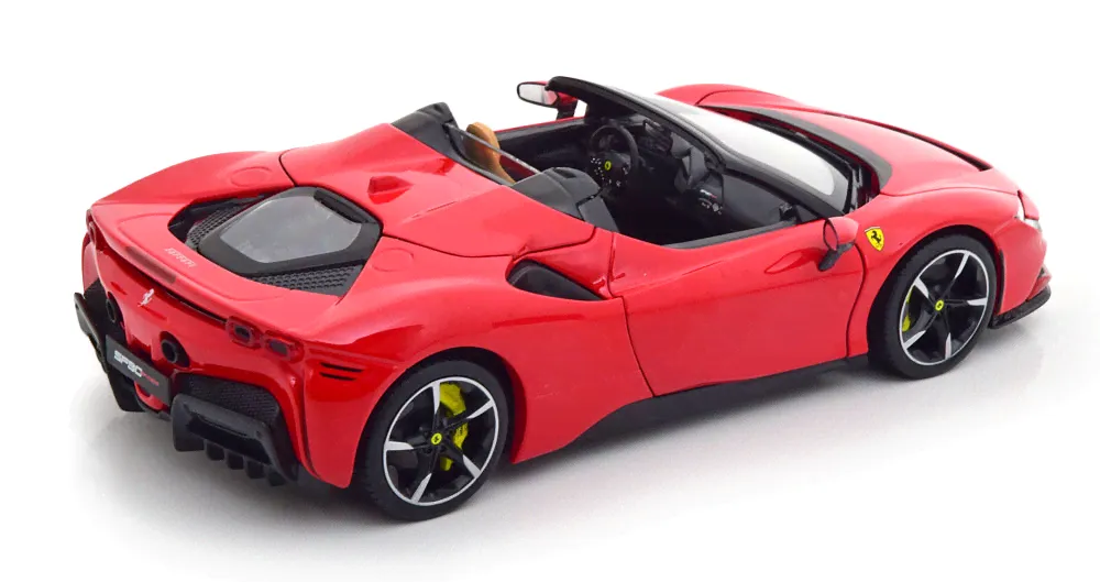 Масштабная модель Ferrari SF90 Stradale Hybrid Spider 1000hp - 2020 красный лучшая цена!-4