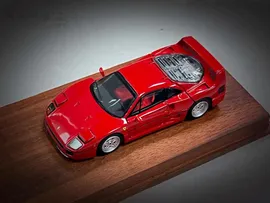 PGM 1:64 Ferrari F40 Red With Fully Opening Compartments