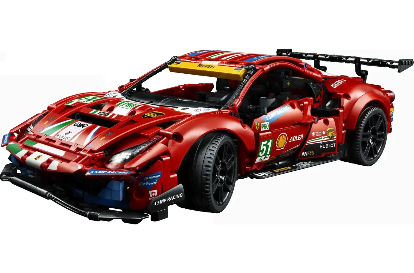 Конструктор Ferrari 488 GTE AF Corse #51, аналог Lego Техник 42125-3