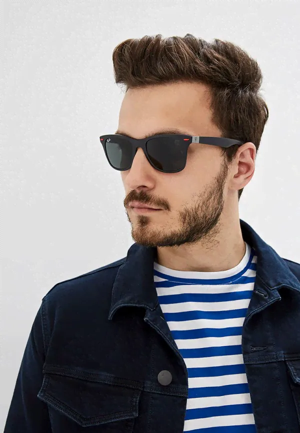Очки солнцезащитные Ray-Ban®, Черный, RB4195M F60271 Ferrari Collection