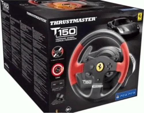 Руль Thrustmaster T150 Ferrari Force Feedback Wheel PS4 PS3 PC DVD Красный | ТМ-ВХЛ-Т150ФРАРИ-ФФБ / 4168054