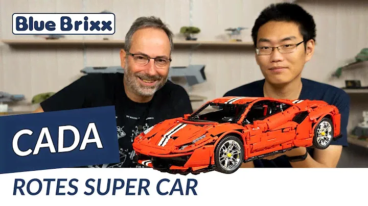 Rotes Super Car von CaDa @BlueBrixxGroup - ohne Motorisierung, Top-Design, unzählige Funktionen!