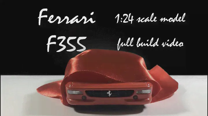 Building Fujimi 1/24 Ferrari F355 scale model car. Full build step by step