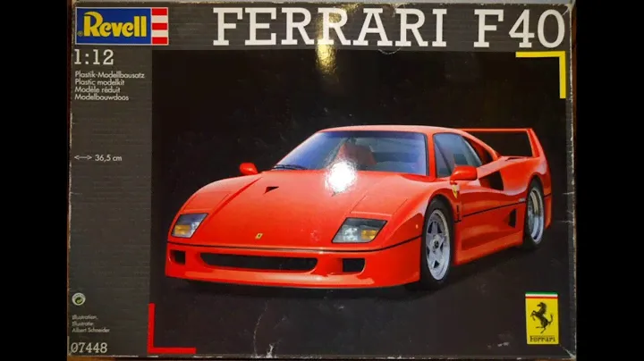 Revell 1/12 Ferrari F40 Model Car Kit 07448