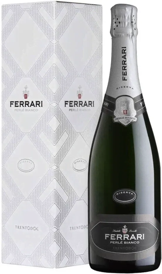 Игристое вино Ferrari Perle Bianco Riserva Trento DOC 2010 gift box