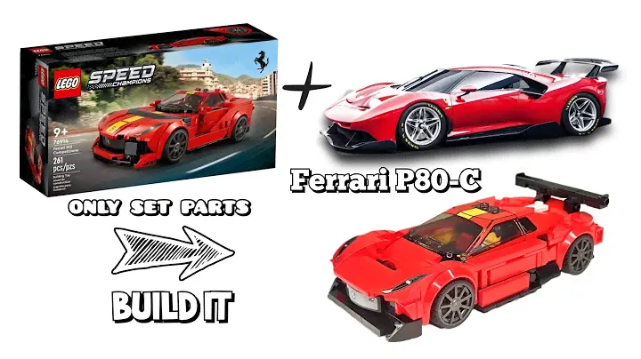 HOW TO build LEGO Ferrari P80C? Speed Champions 76914 Competizione 812 Alternate Build! TUTORIAL