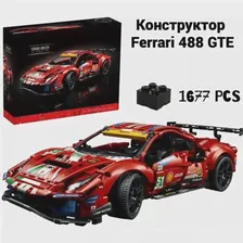 Конструктор Споркар Ферарри Ferrari 488 GTE, 1677 деталей
