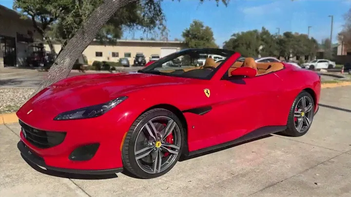 2020 Ferrari Portofino in Rosso Corsa powered by a twin turbo 3.9L V8 located in Austin Texas