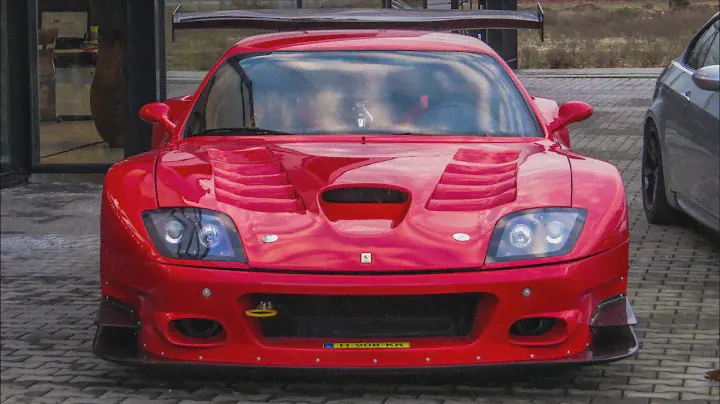 1 OF 1 Ferrari 575GTC Stradale LOUD Start-Up & Acceleration + Details!