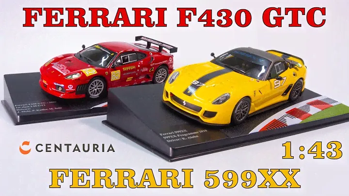 FERRARI 599XX и FERRARI F430 FTC от Centauria. Распаковка моделей FERRARI RACING COLLECTION.