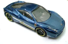 Машинка Ferrari 458 Italia из базовой коллекции Hot Wheels, 2014 г, 1:64
