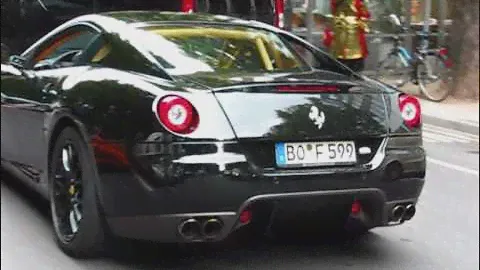 Ferrari 599 GTB Fiorano (Black-on-Black) @ Königsallee, Düsseldorf [Autogespot - Carspotting]