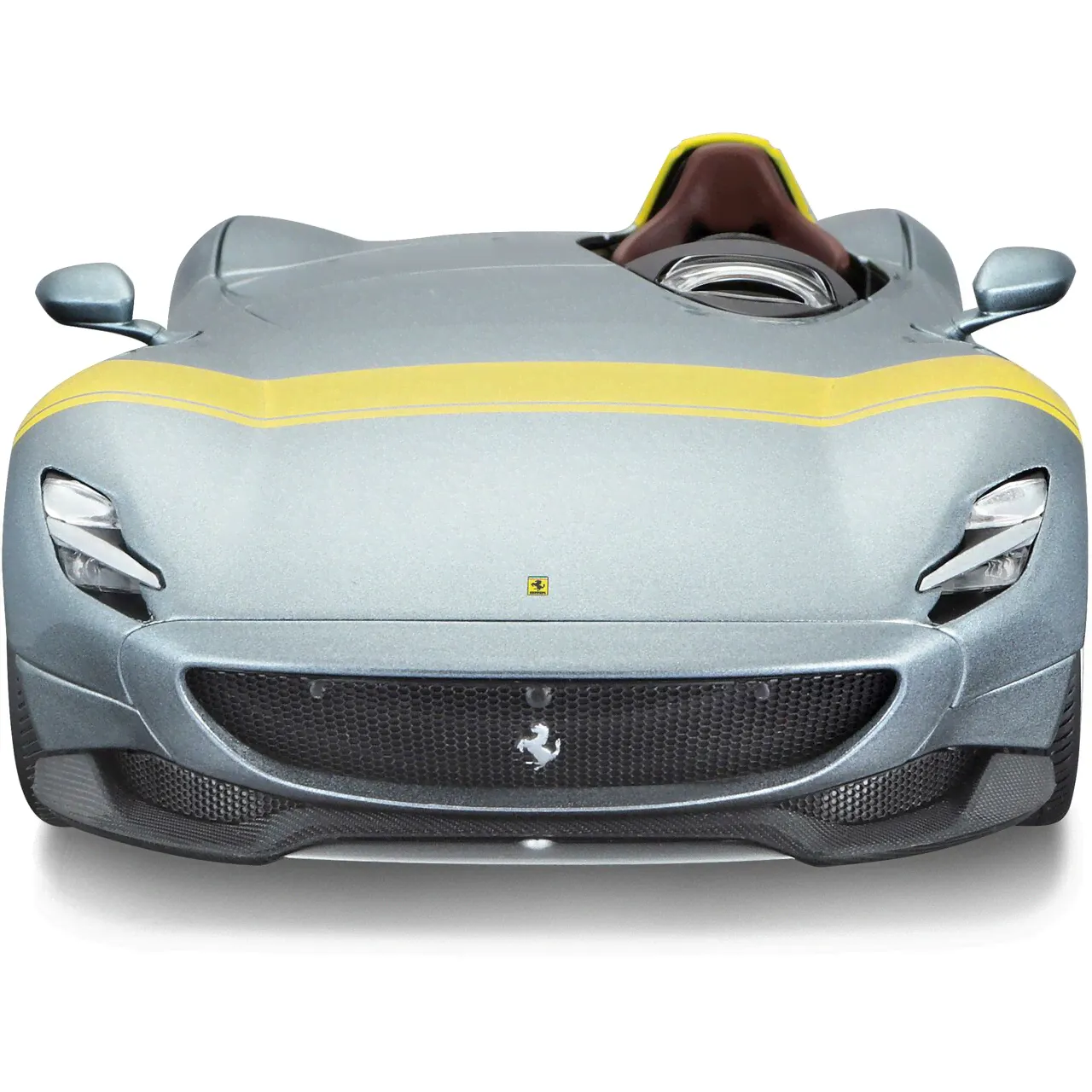 Машинка Ferrari Monza SP1 1:18 Bburago серебристый-1