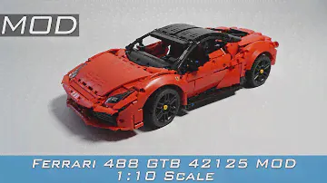 Ferrari 488 GTB 1:10 Scale LEGO TECHNIC 42125 MOD