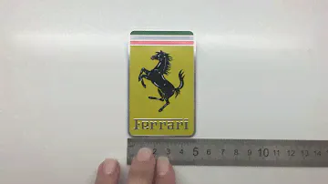 Алюминиевая эмблема Ferrari