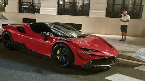 Extremely brutal Ferrari SF90 Novitec Rosso? [4k 60p]