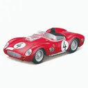 Машинка металлическая Ferrari Racing 250 Testa Rossa 1959, резиновые колеса, масштабная коллекционная модель Bburago Бураго 1:43 красная, Феррари