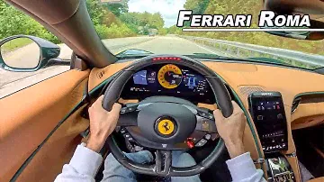 Ferrari Roma - 612hp V8 Twin Turbo Coffee Run (POV Binaural Audio)