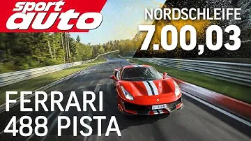 Ferrari 488 Pista 7.00,03 min | Nordschleife HOT LAP Supertest | sport auto