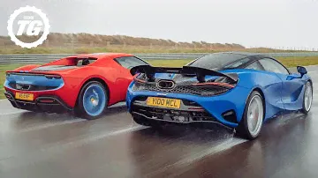 McLaren 750S vs Ferrari 296 GTB: Road And Track Battle | Top Gear
