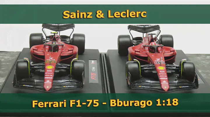 Charles Leclerc & Carlos Sainz Jr. - Ferrari F1-75 2022 - Bburago 1:18 F1 model cars