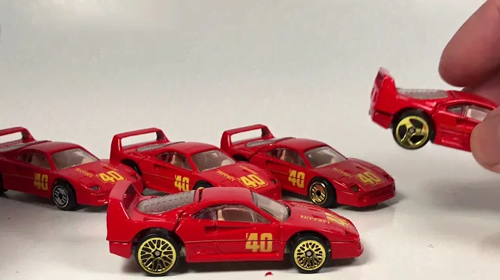 10 Car Tuesday - Ferrari F40 Hot Wheels and One Matchbox