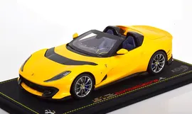 Модель коллекционная Ferrari 812 competizione a 2021 yellow metallic / феррари компетиционе желтый