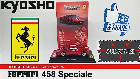 FERRARI  458 speciale – Minicar Collection 10 - by Kyosho