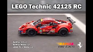 Unleashing the Full Potential of LEGO Technic 42125 Ferrari 488 GTE: Motorized by BuWizz Motors!
