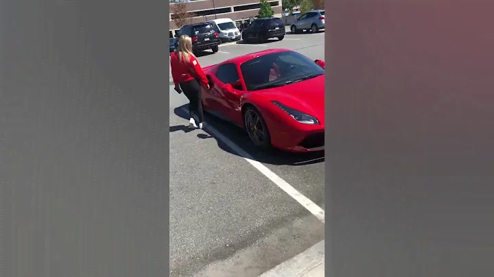 Ferrari 488 spider and the Wife! Ferrari Red :)