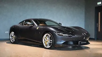 Ferrari Roma finished in Blu Roma and Cuoio Interior
