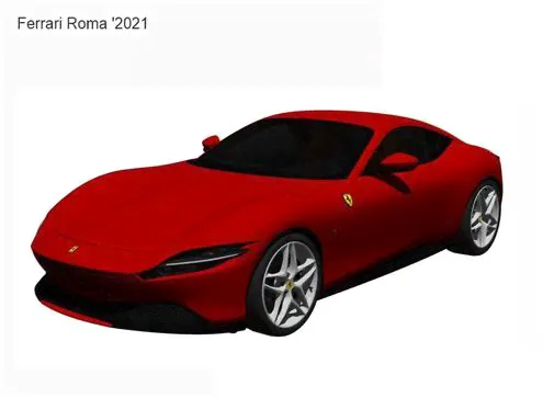 Ferrari Roma '2021 - 3D-модель-0