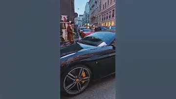 FERRARI ROMA IN THE NIGHT OF MILAN!!!!!! #ferrari #roma #ferrariroma #v8 #supercars #milan #luxury