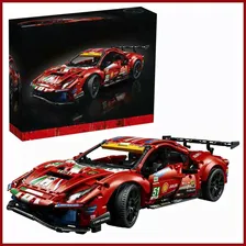 Конструктор LX Техника Ferrari 488 GTE, 1677 деталей темный, зеленый