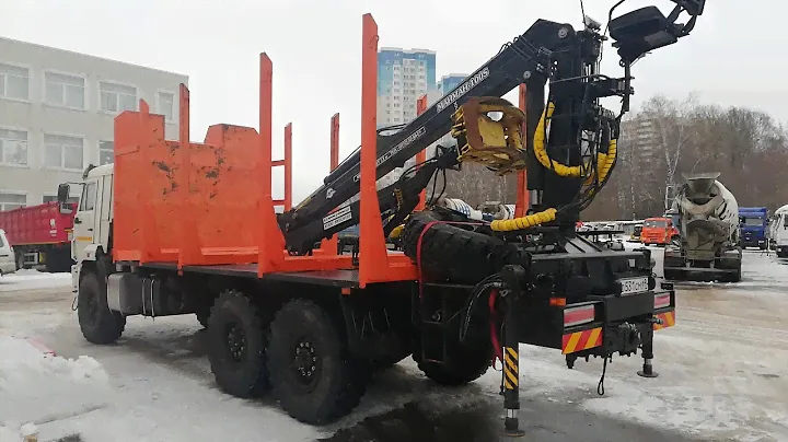 Сортиментовоз Камаз 43118-3027-50 с КМУ Майман 100 S б/у (2018 г., 4014км., 627м.ч.)
