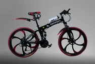 Велосипед складной на литых дисках Ferrari черный