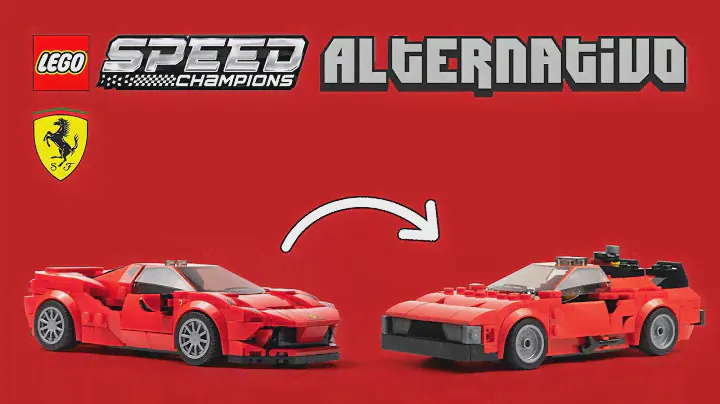 👷🏻‍♂️ [MOC ALTERNATIVO] Lego Ferrari F8 Tributo Speed Champions ▶ en Delorean ◾ SPEEDBUILD 76895