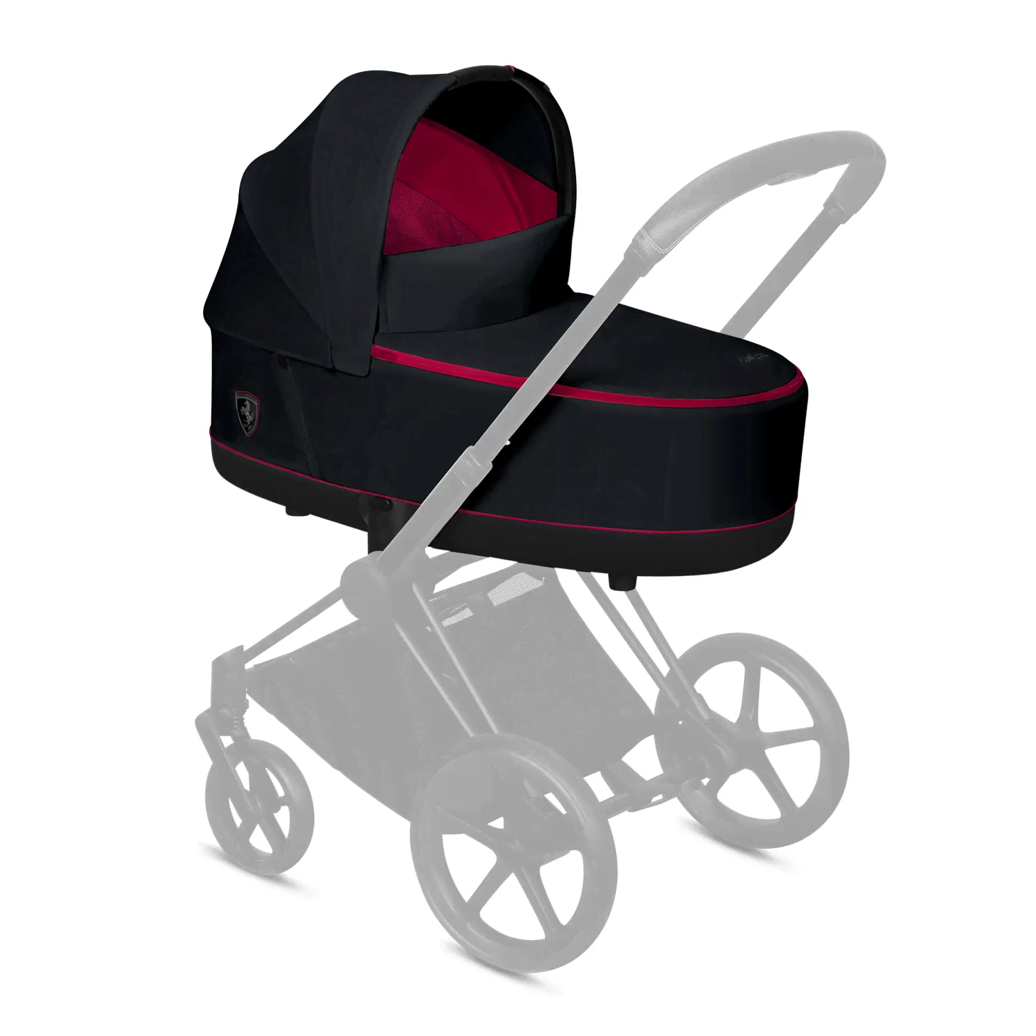 Люлька CYBEX PRIAM FE Ferrari Victory Black, Нет цвета, Люлька CYBEX PRIAM FE Ferrari Victory Black