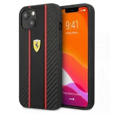 Чехол CG Mobile Ferrari PU Carbon / Smooth with metal logo Hard для iPhone 13 Mini
