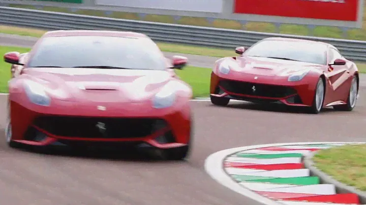 Ferrari F12berlinetta tested by Alonso and Massa