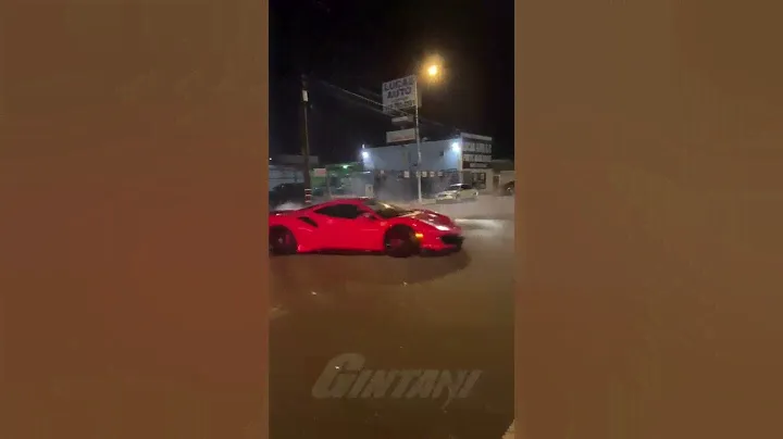 Ferrari 488 pista with custom gintani exhaust