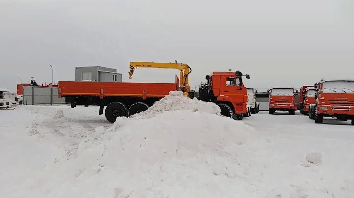 Отгрузка бортового КАМАЗа 43118-3027-50 с КМУ Soosan SCS 513