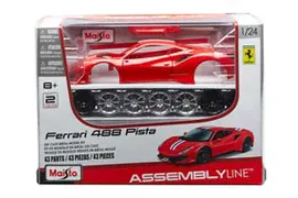 МОДЕЛЬ СБОРНАЯ FERRARI 488 PISTA / ФЕРРАРИ ПИСТА ЧЕРНЫЙ (СБОРКА БЕЗ КЛЕЯ)*