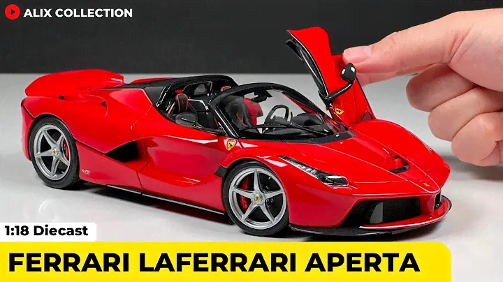 Unboxing of Ferrari LaFerrari Aperta 1:18 Diecast Model Car by BBR Models (4K)