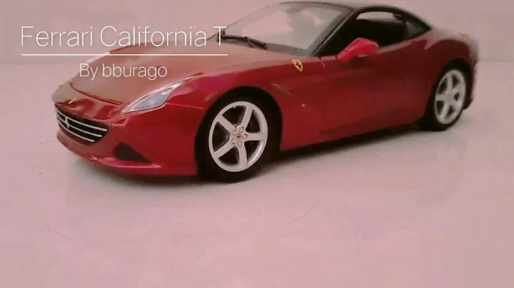 Ferrari California T scale model closed top 1/24 (link in description to buy) by bburago