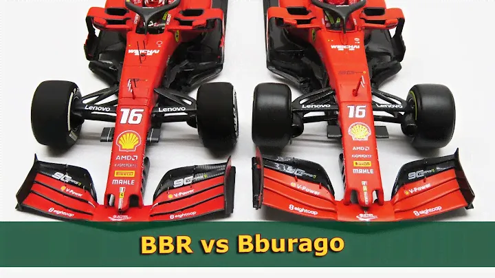 BBR vs Bburago - Charles Leclerc - Ferrari SF90 1:18 model cars - F1 2019