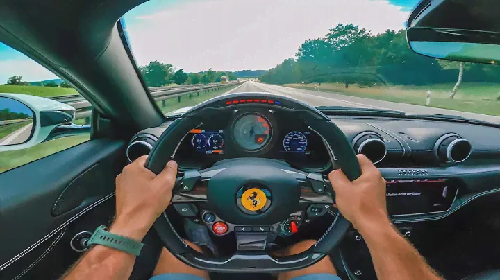 POV: Novitec Ferrari PortofinoM on german Autobahn