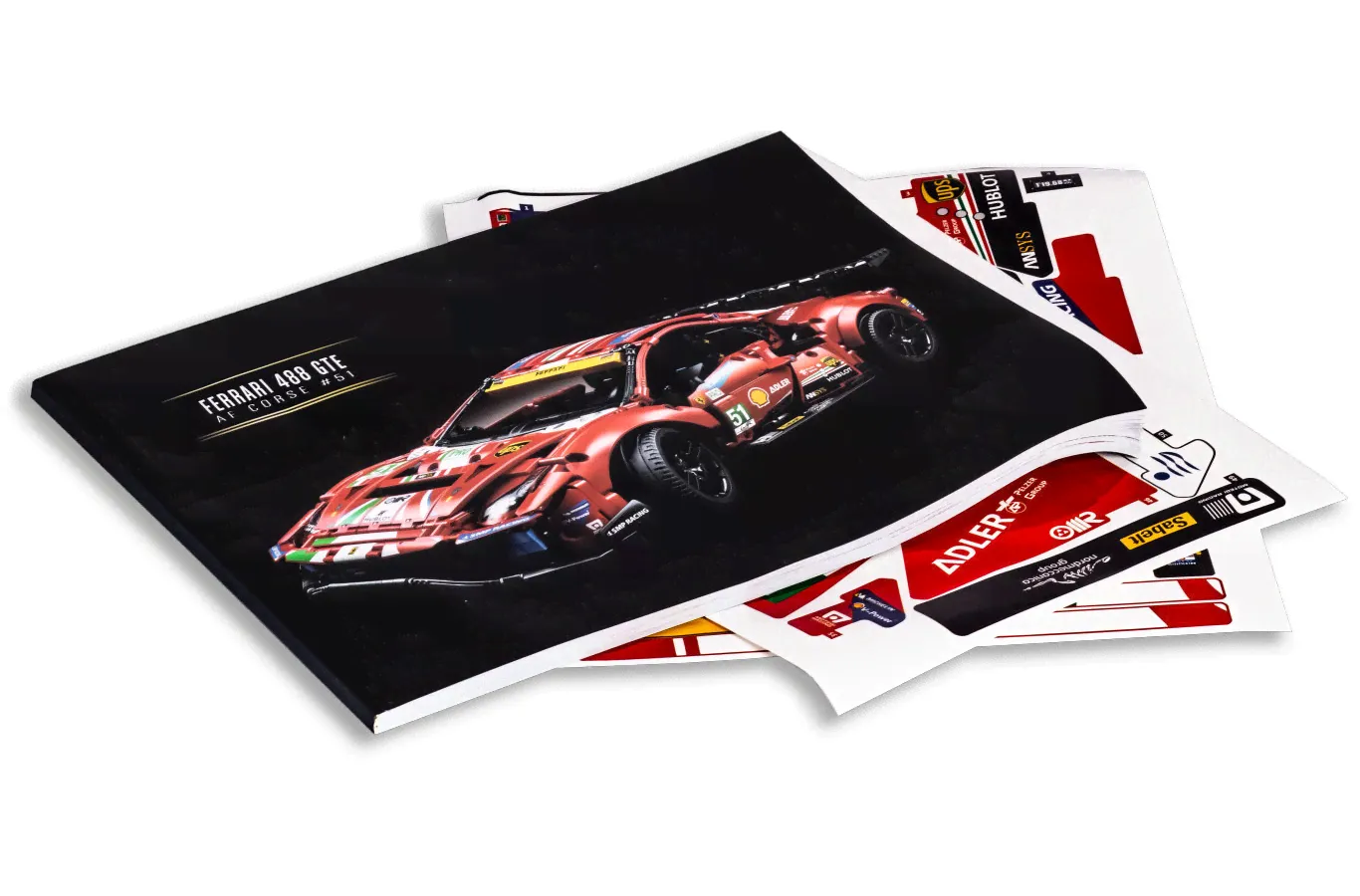Конструктор Ferrari 488 GTE AF Corse #51, аналог Lego Техник 42125-1