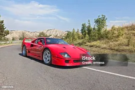 Ferrari F40 — стоковые фотографии и другие картинки Ferrari - Ferrari, Rally Car Racing, Автомобиль