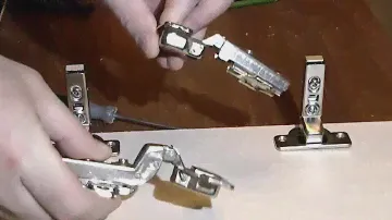Установка фасадов с накладными и вкладными петлями.